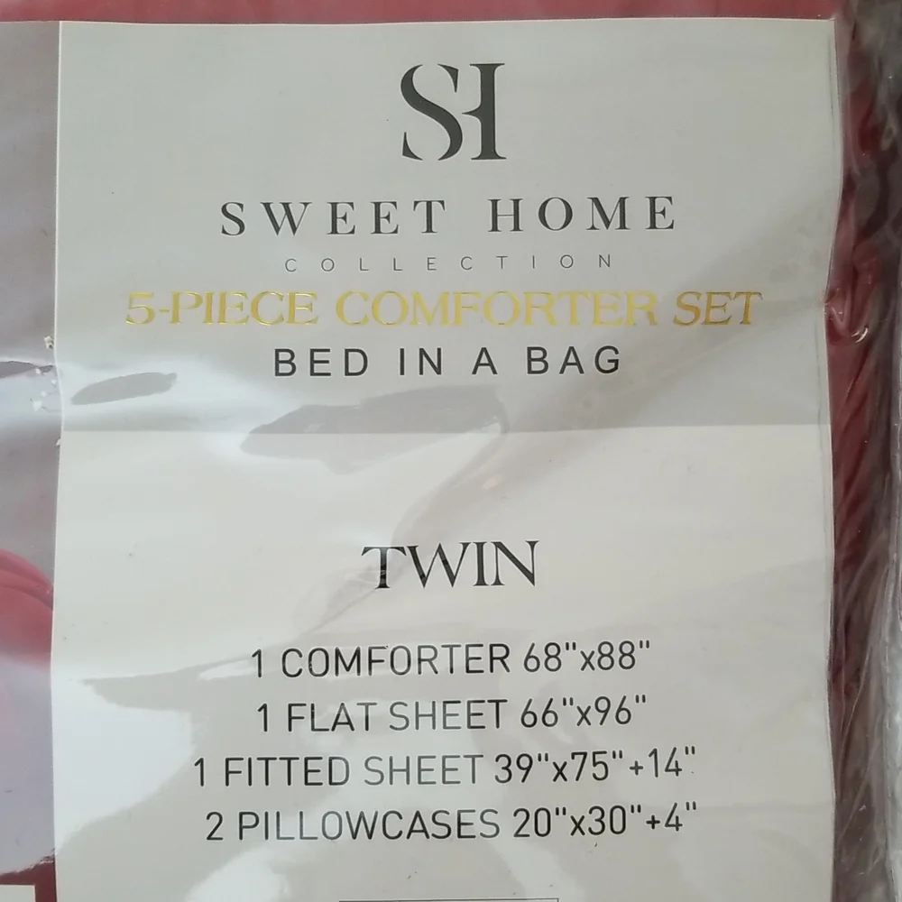 Sweet Home 5pc Twin Comforter Set